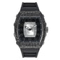 Iced Out 42.5mm Tonneau Watch - 9184-SB