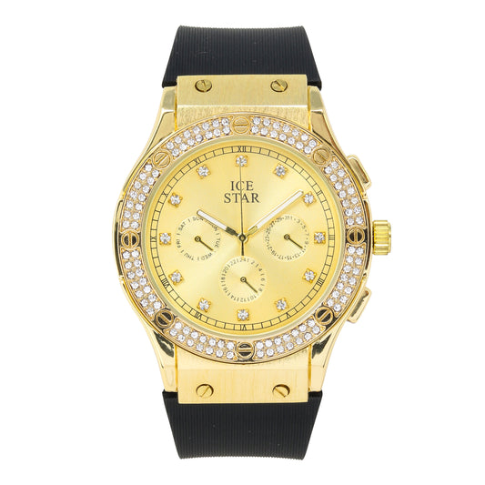 Urban 44mm Silicone Band Watch - 9194B-SB