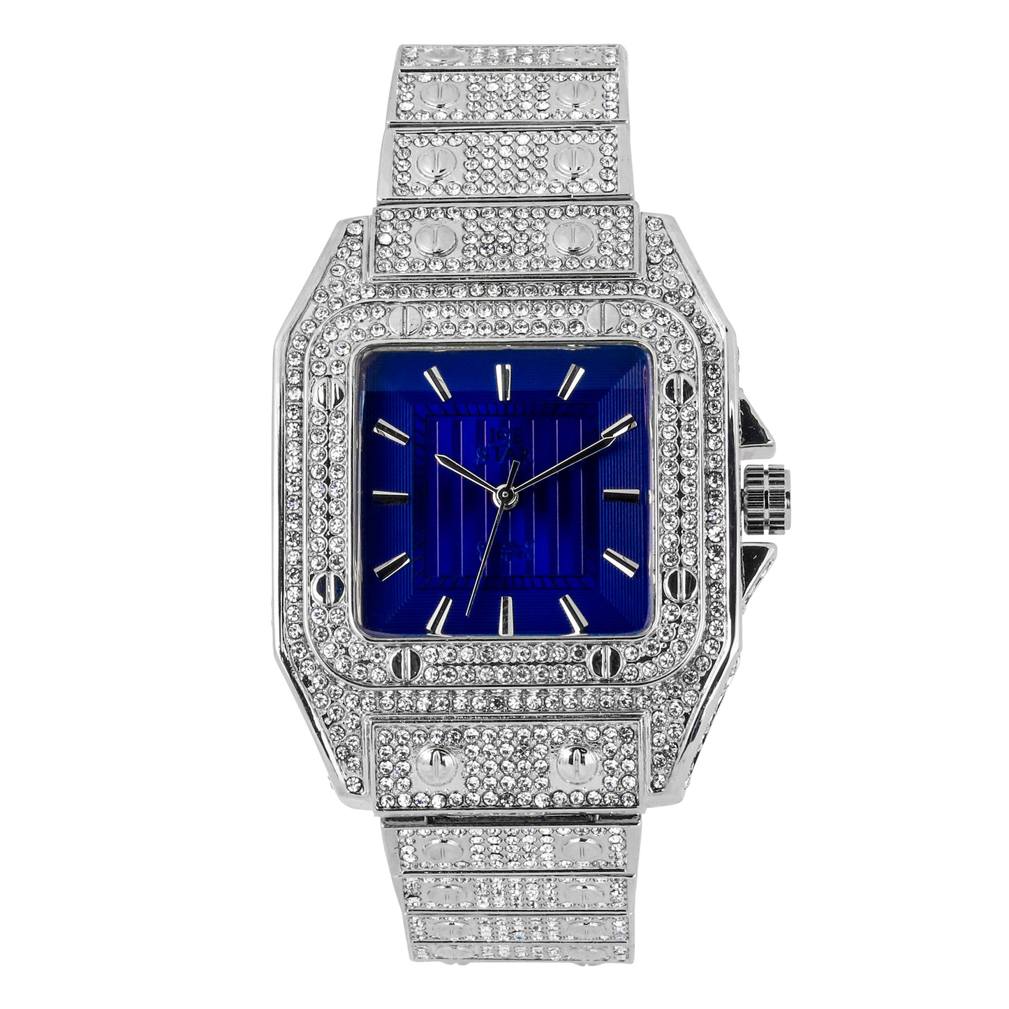 Urban 39mm Iced Out Square Watch - 9203-MB