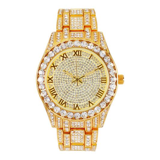 Urban Iced Out 41mm Metal Band Watch - 9447A-MB