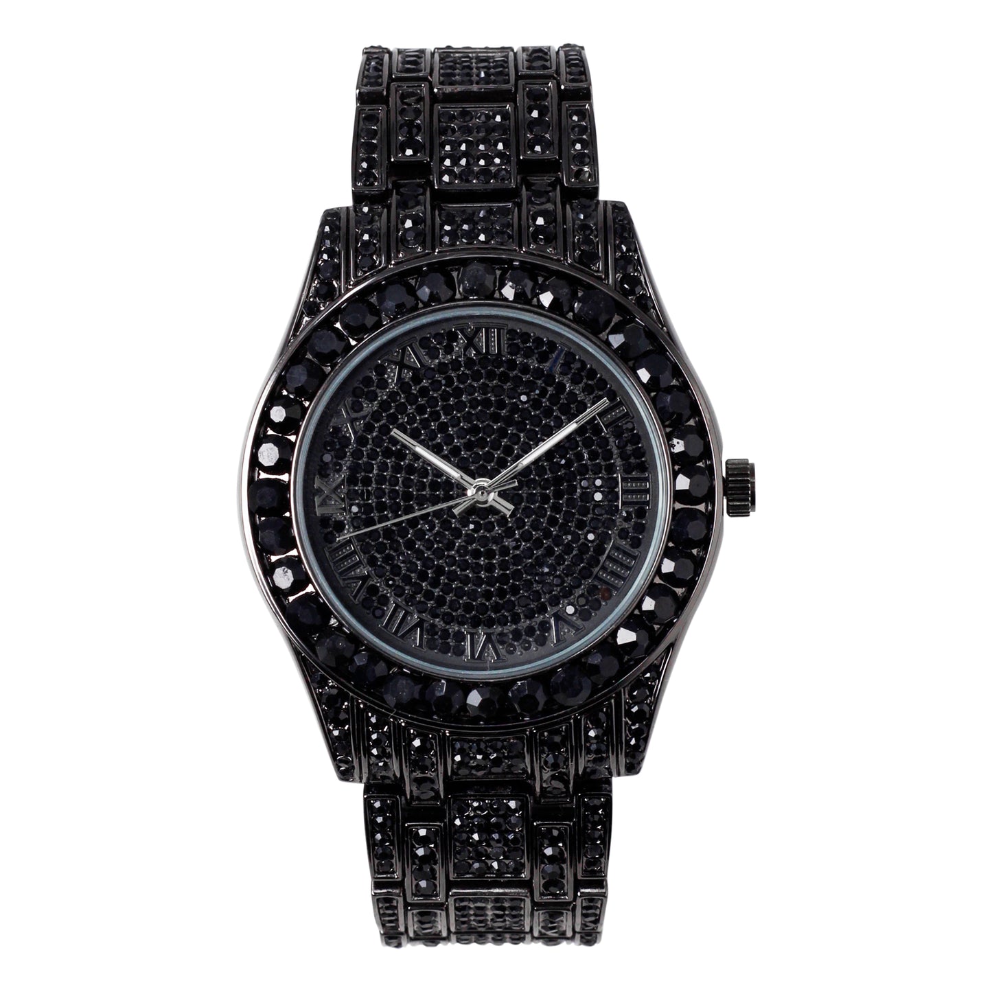 Urban Iced Out 41mm Metal Band Watch - 9447A-MB