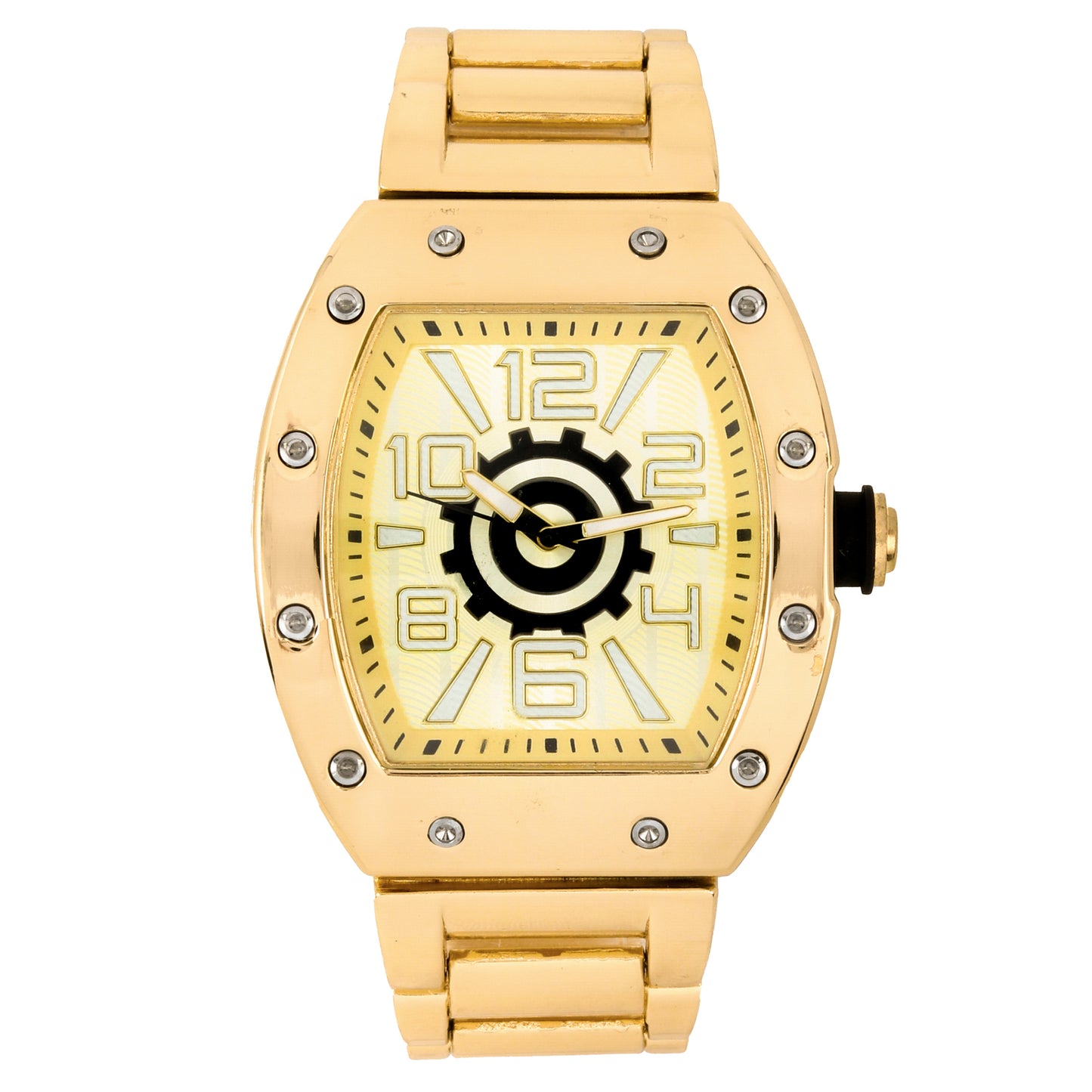 Iced Out 43mm Tonneau Watch - 9468-MB