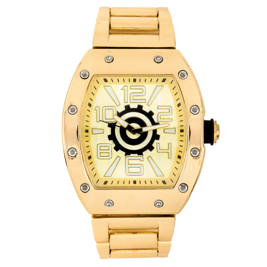 Iced Out 43mm Tonneau Watch - 9468-MB