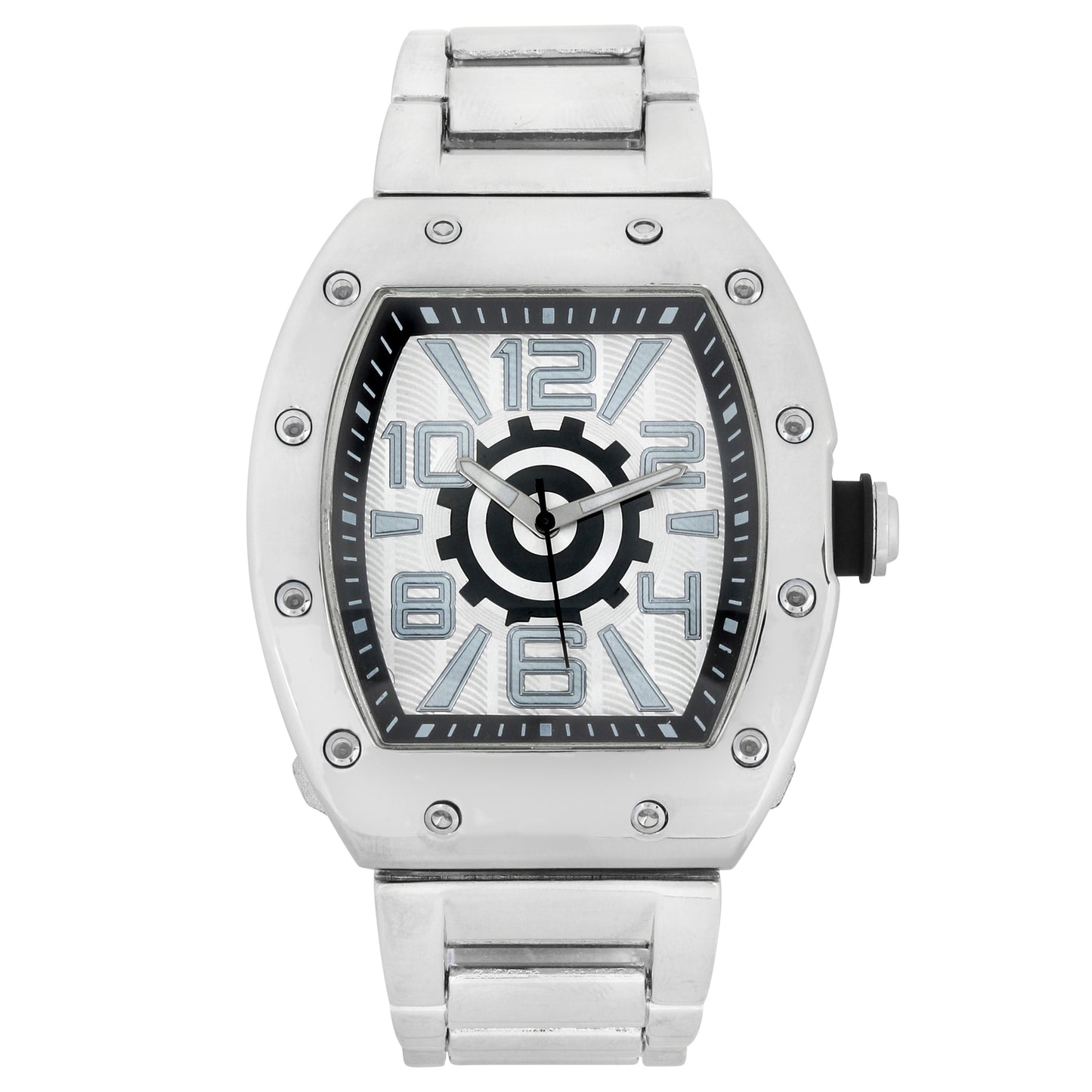 Iced Out 43mm Tonneau Watch - 9468-MB
