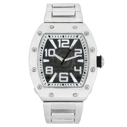 Iced Out 43mm Tonneau Watch - 9468-MB