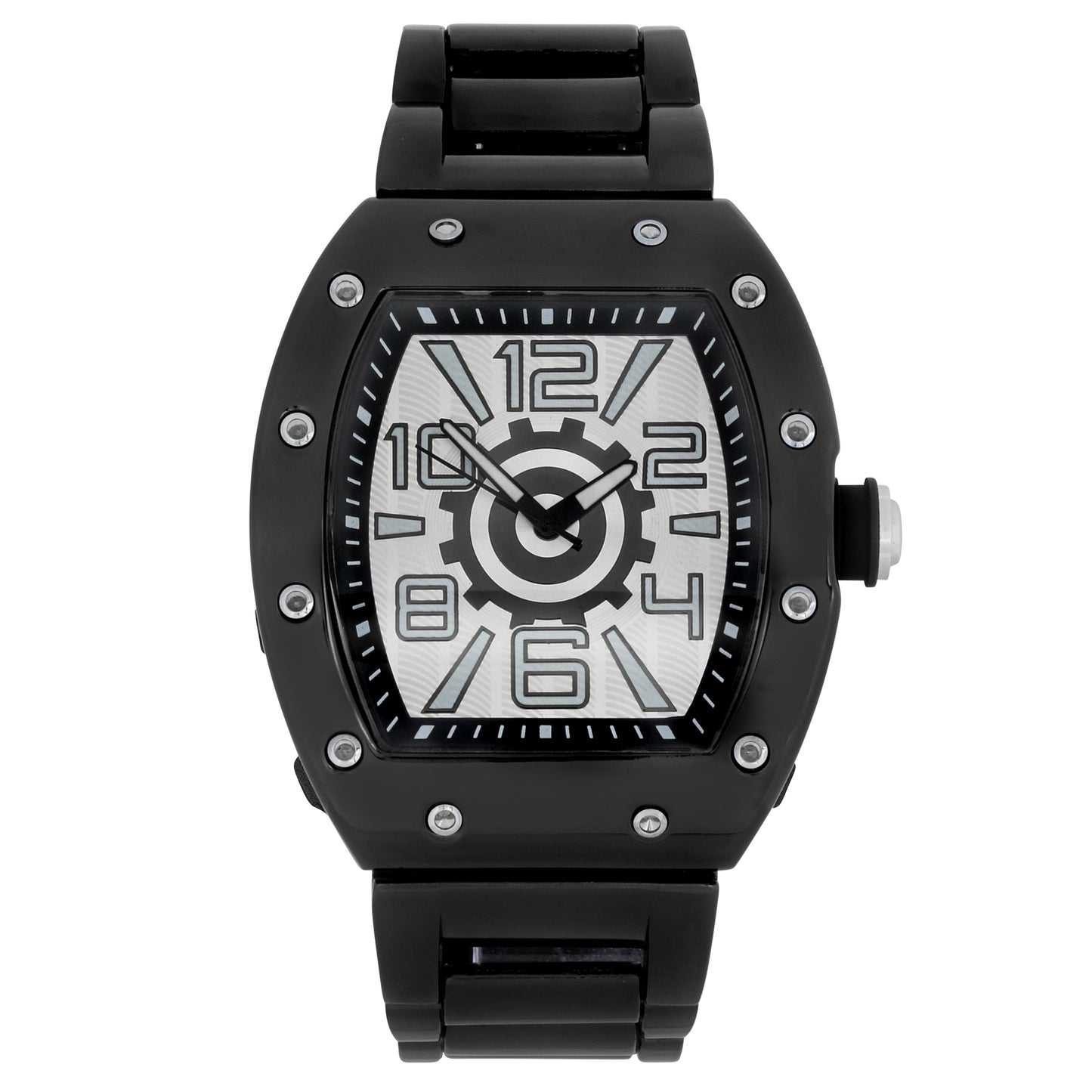 Iced Out 43mm Tonneau Watch - 9468-MB