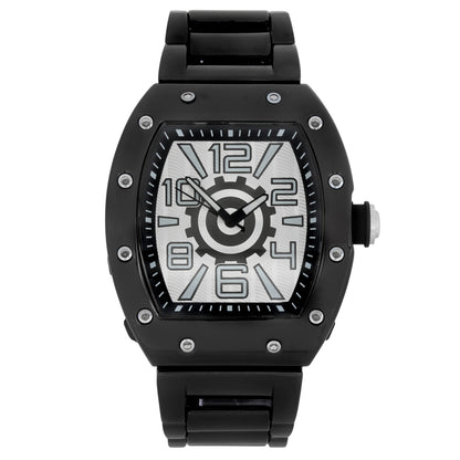Iced Out 43mm Tonneau Watch - 9468-MB