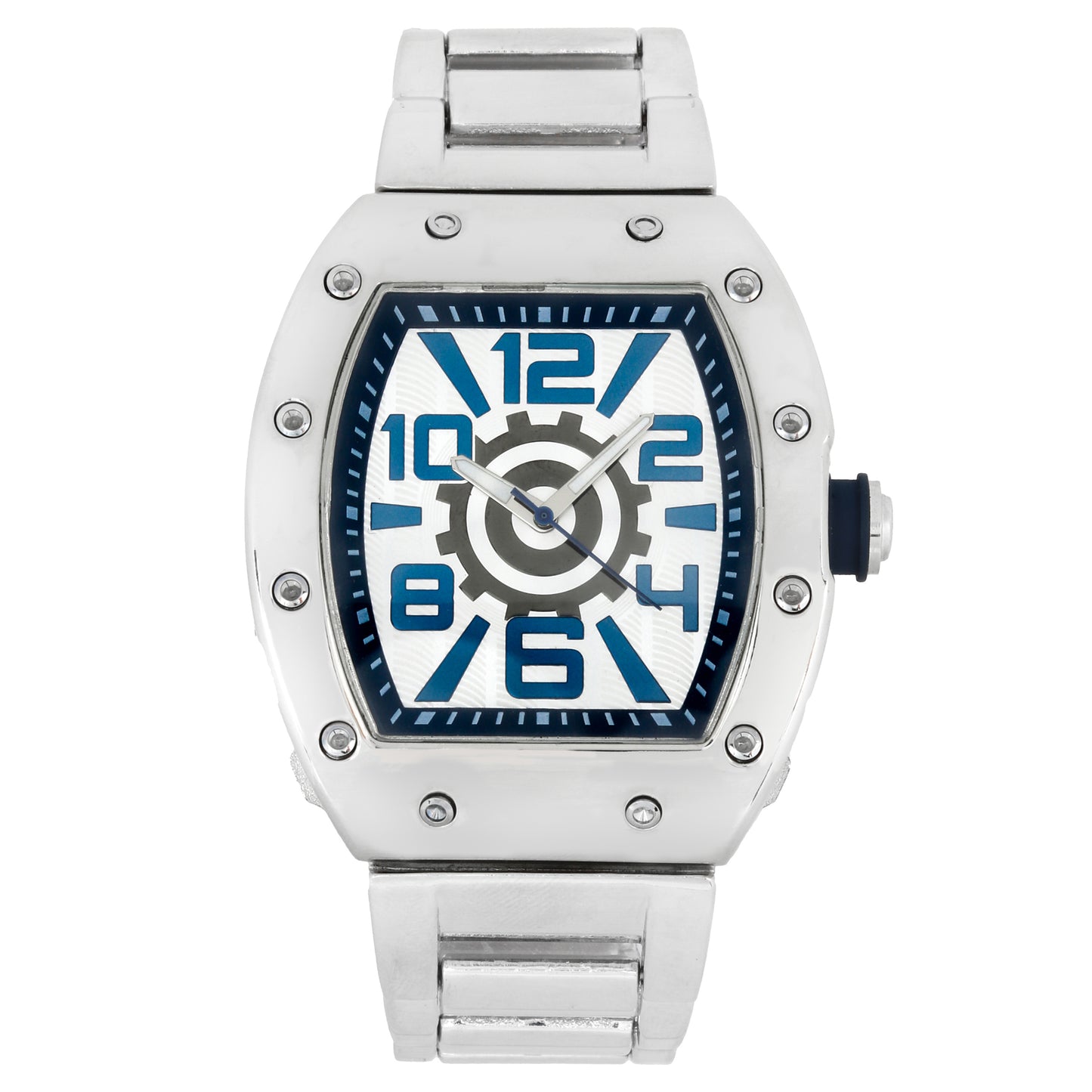 Iced Out 43mm Tonneau Watch - 9468-MB