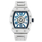 Iced Out 43mm Tonneau Watch - 9468-MB