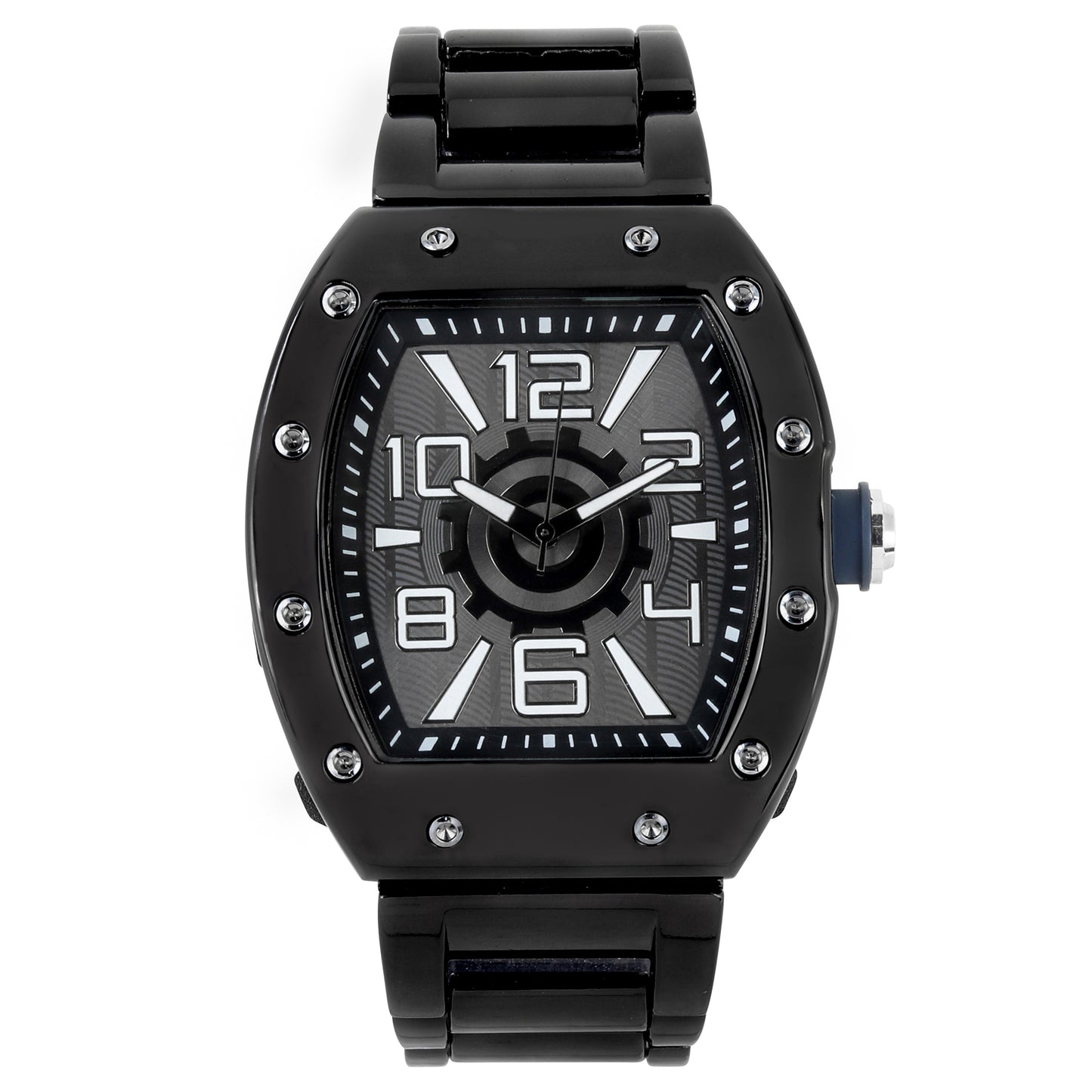 Iced Out 43mm Tonneau Watch - 9468-MB