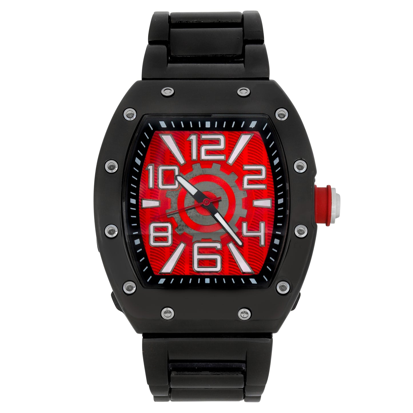 Iced Out 43mm Tonneau Watch - 9468-MB