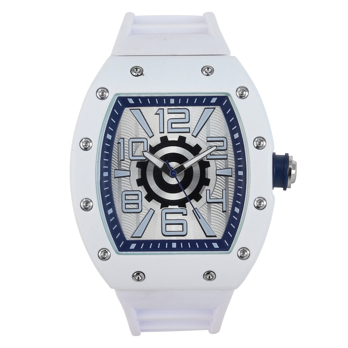 Iced Out 43mm Tonneau Watch - 9468-SB
