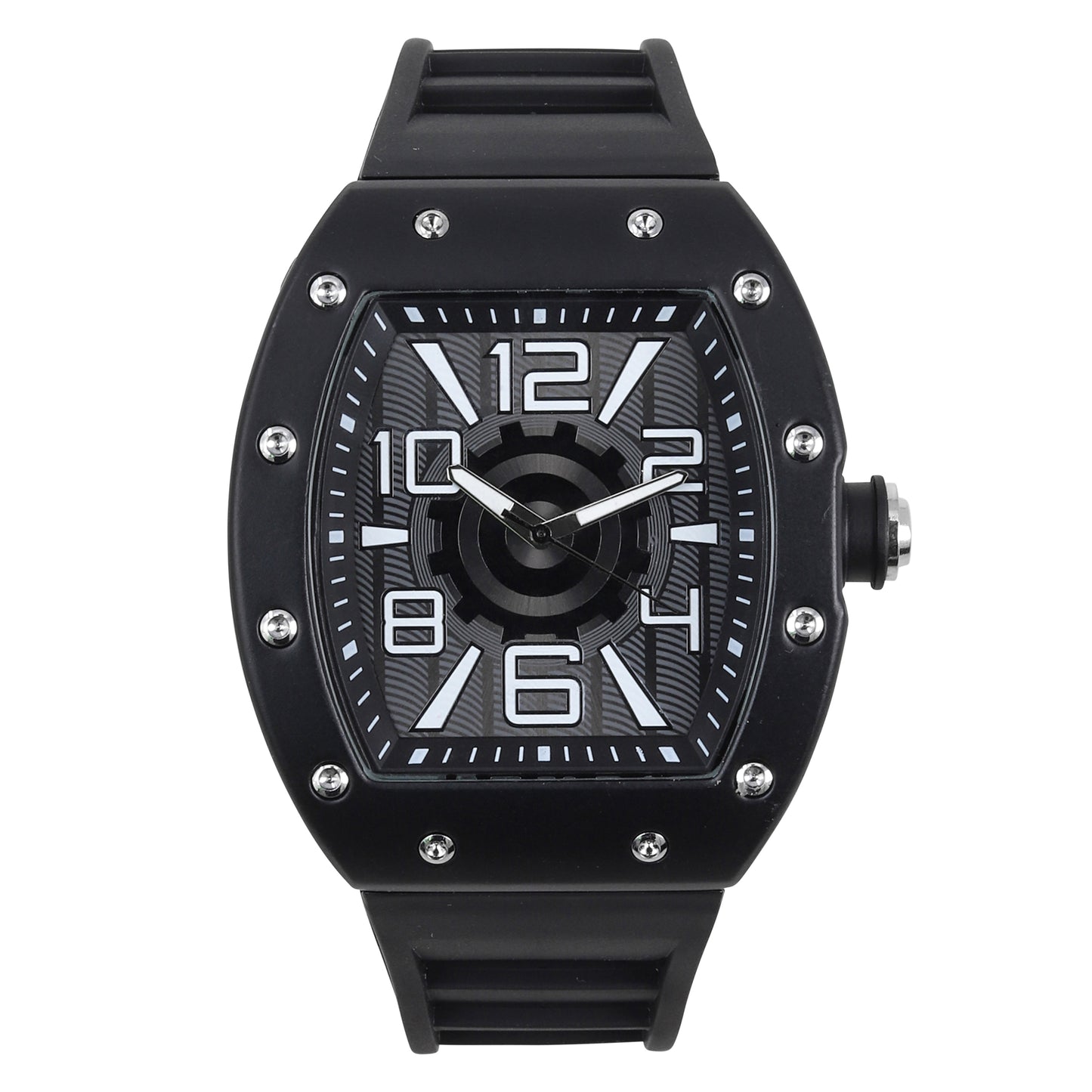 Iced Out 43mm Tonneau Watch - 9468-SB