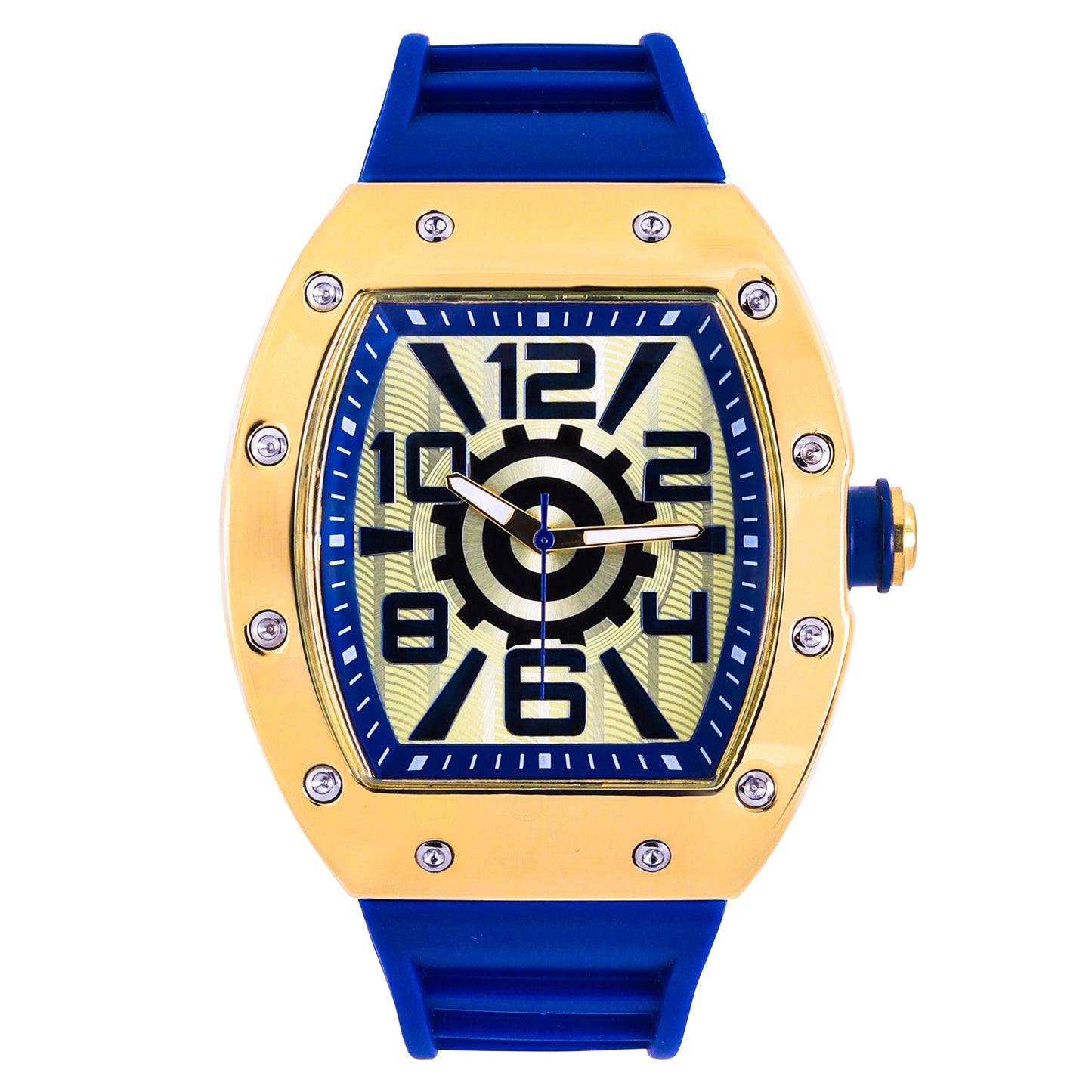 Iced Out 43mm Tonneau Watch - 9468-SB