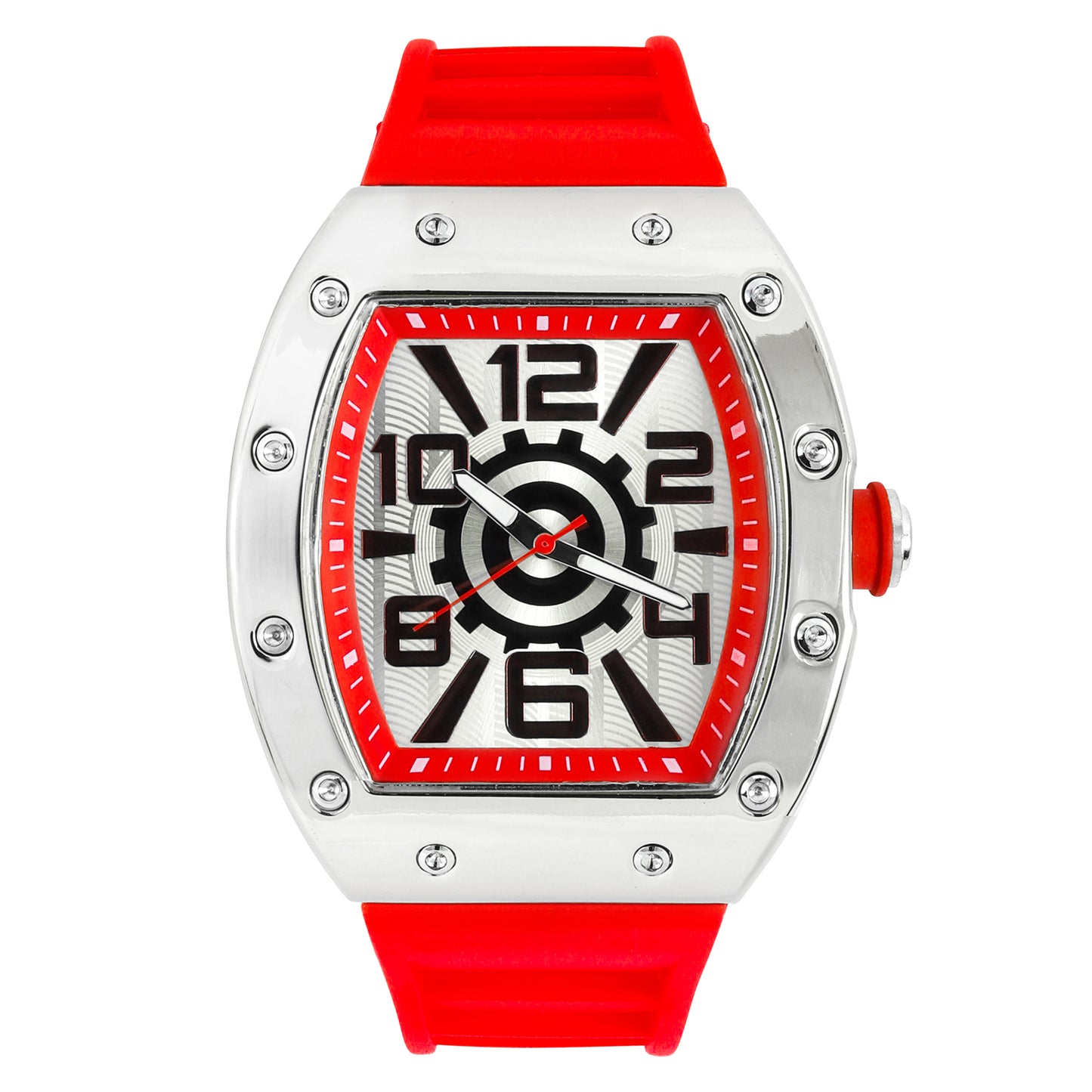 Iced Out 43mm Tonneau Watch - 9468-SB