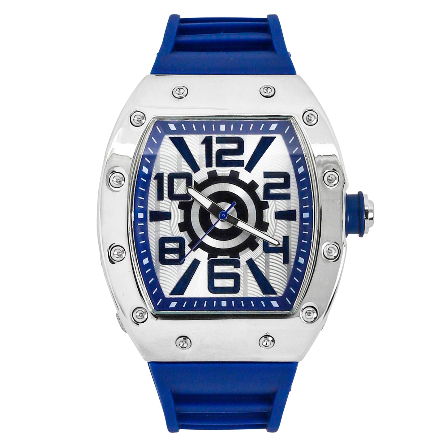 Iced Out 43mm Tonneau Watch - 9468-SB