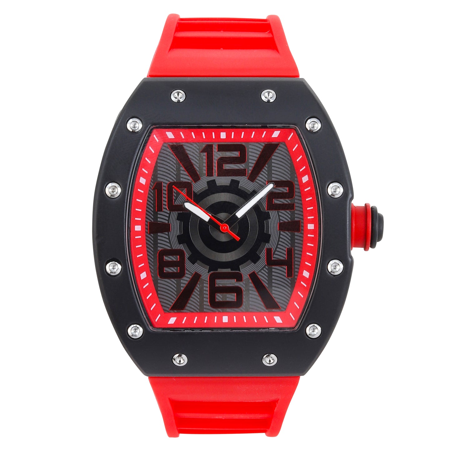 Iced Out 43mm Tonneau Watch - 9468-SB