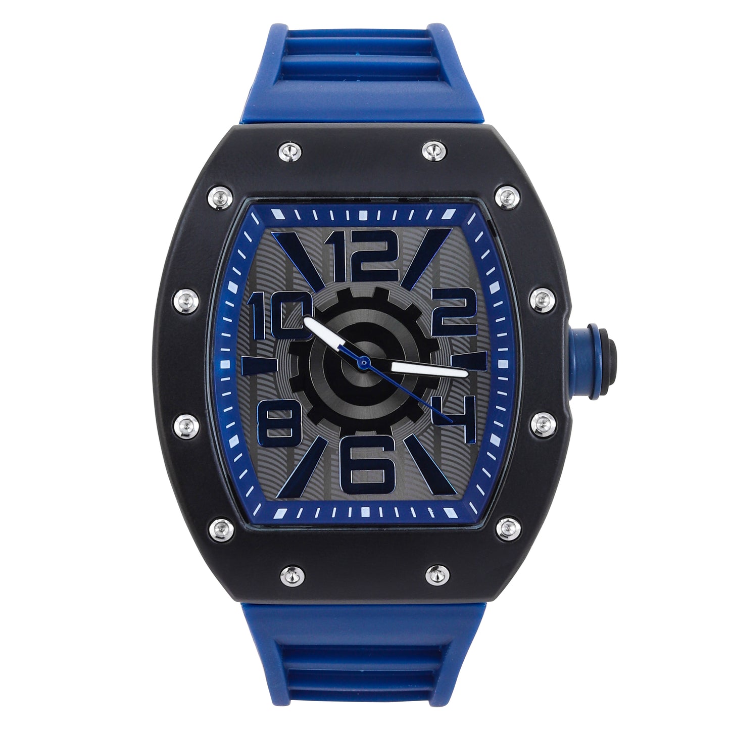 Iced Out 43mm Tonneau Watch - 9468-SB