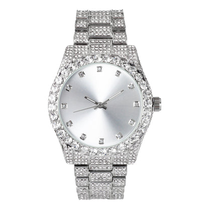 Urban Iced Out 42mm Metal Band Watch - 9478B-MB