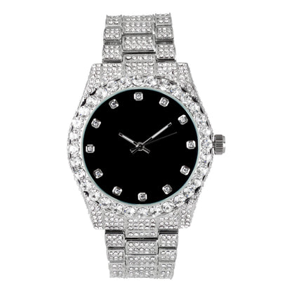 Urban Iced Out 42mm Metal Band Watch - 9478B-MB