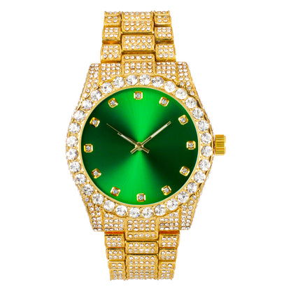 Urban Iced Out 42mm Metal Band Watch - 9478B-MB