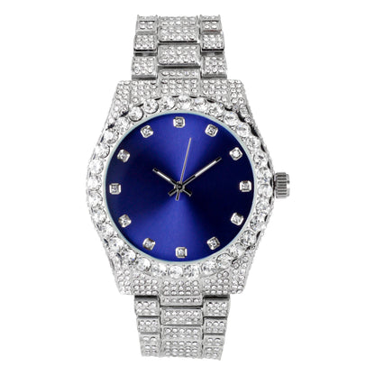 Urban Iced Out 42mm Metal Band Watch - 9478B-MB
