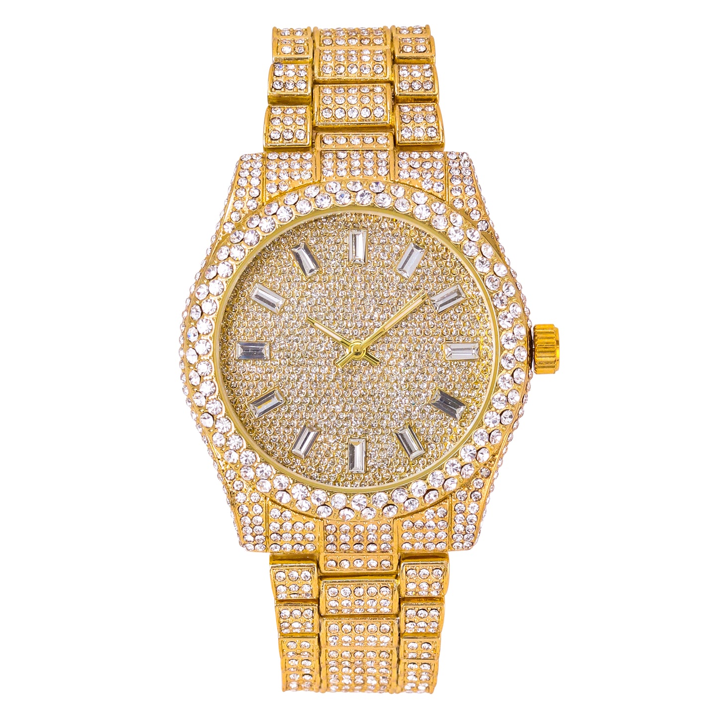 Urban Iced Out 42mm Metal Band Watch - 9479U-MB