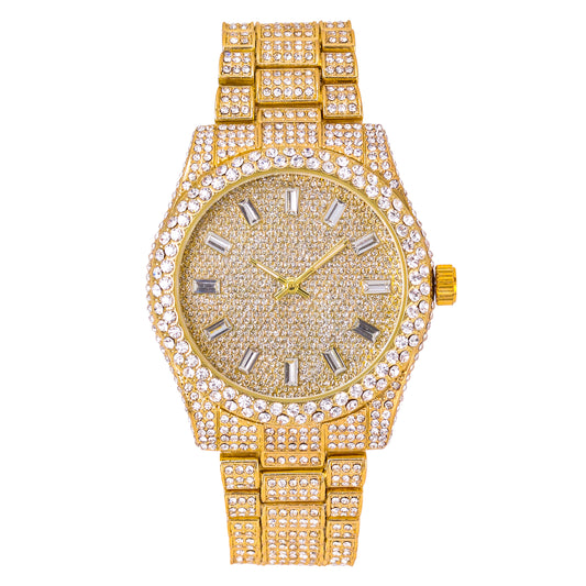 Urban Iced Out 42mm Metal Band Watch - 9479U-MB