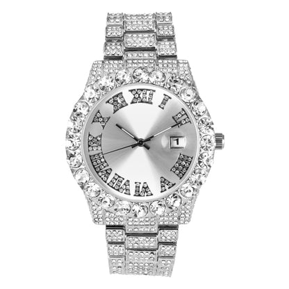 Urban Iced Out 43mm Metal Band Watch - 9482A-MB