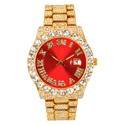 Urban Iced Out 43mm Metal Band Watch - 9482A-MB
