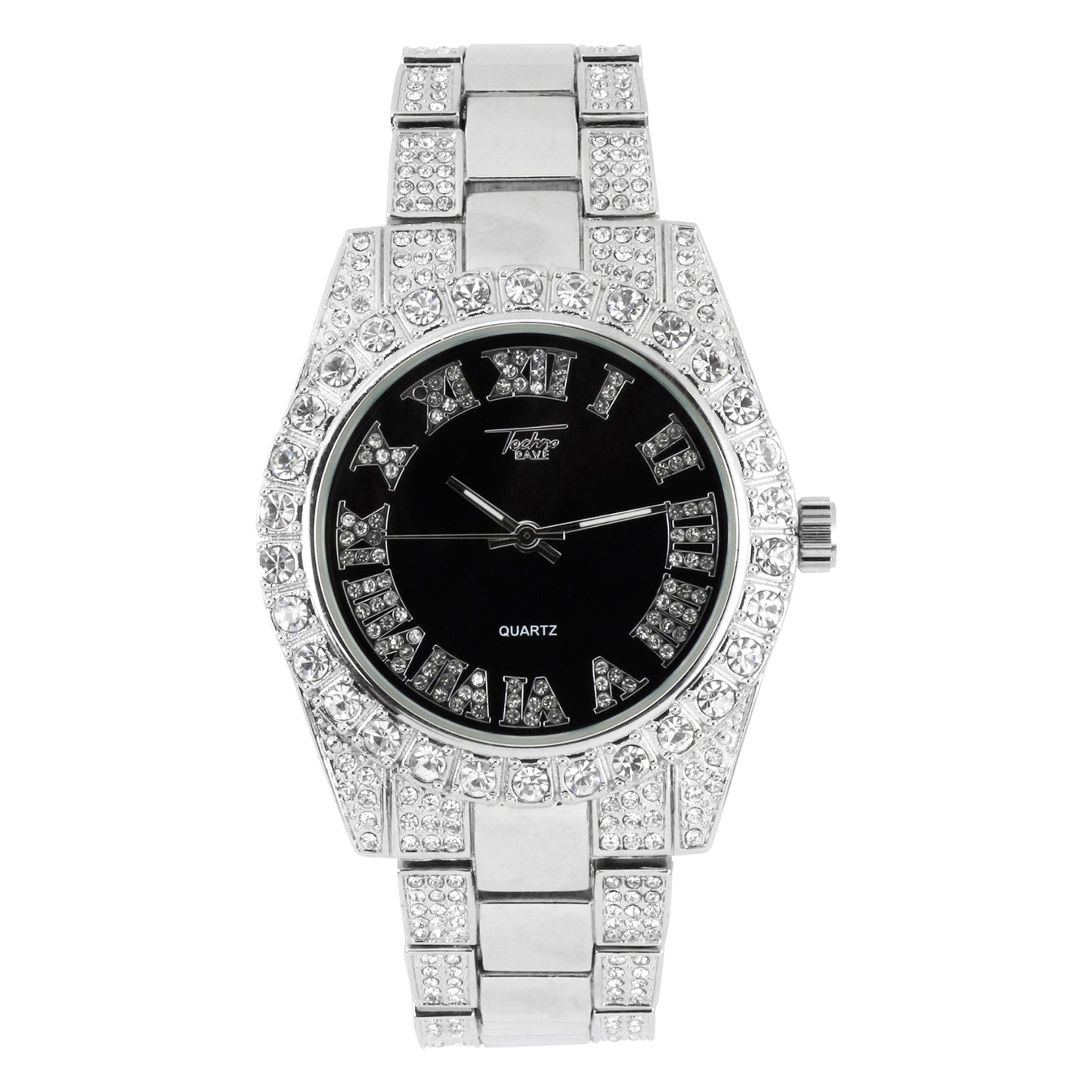 Urban Iced Out 41mm Metal Band Watch - 9596X-MB