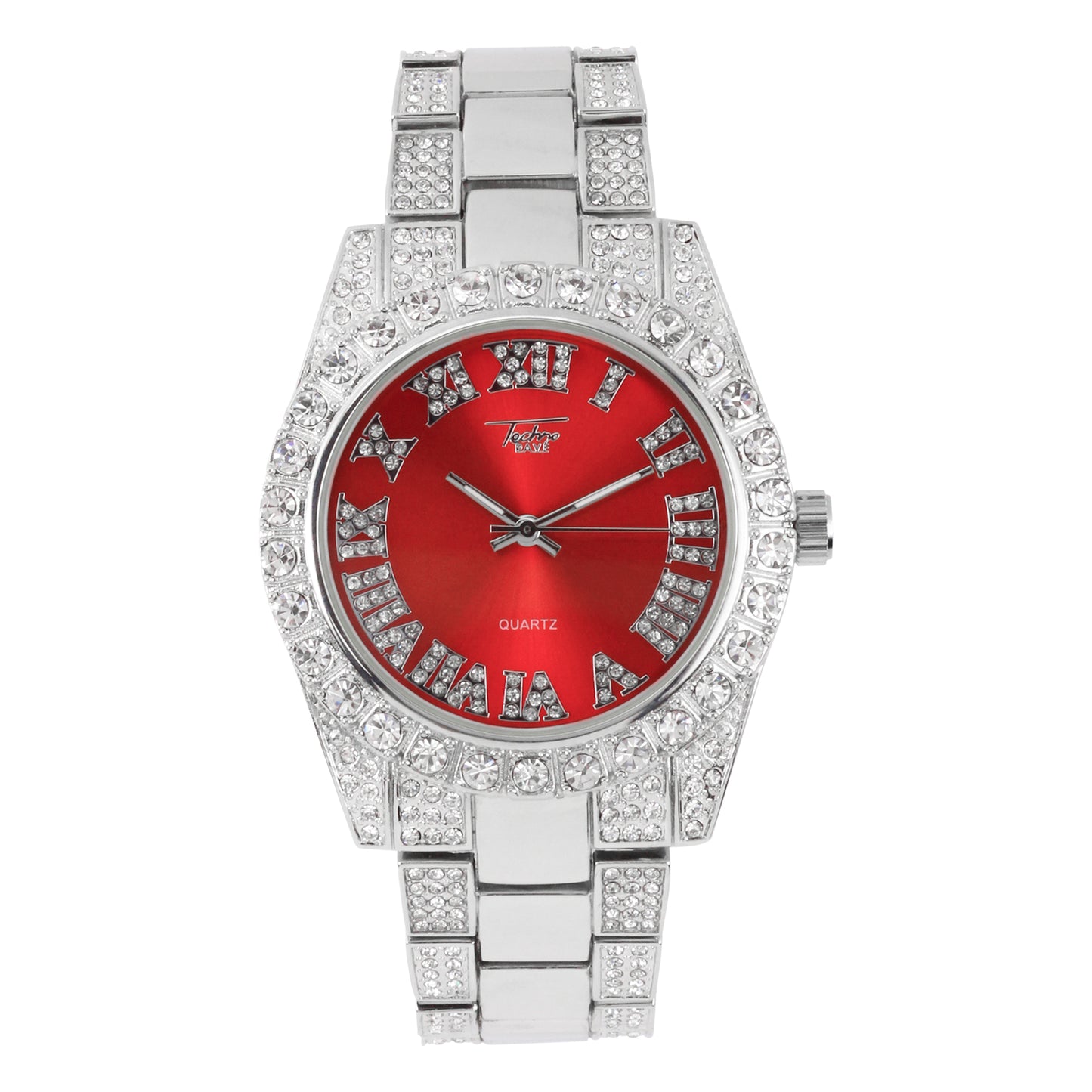 Urban Iced Out 41mm Metal Band Watch - 9596X-MB