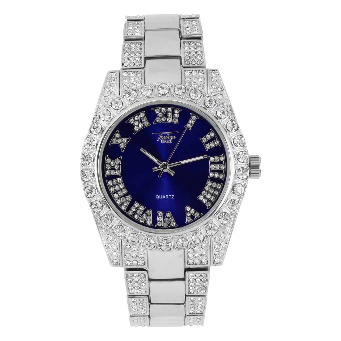 Urban Iced Out 41mm Metal Band Watch - 9596X-MB