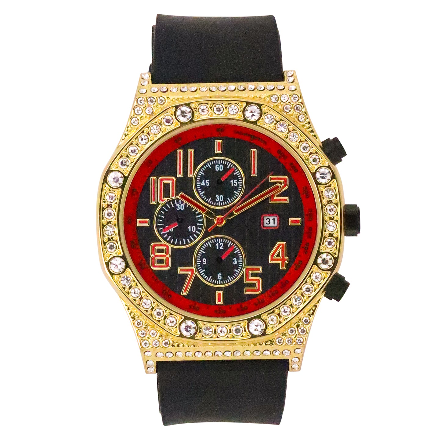 Urban 46mm Silicone Band Watch - 9632-SB