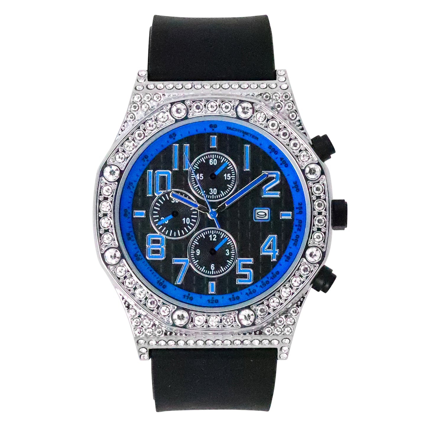 Urban 46mm Silicone Band Watch - 9632-SB