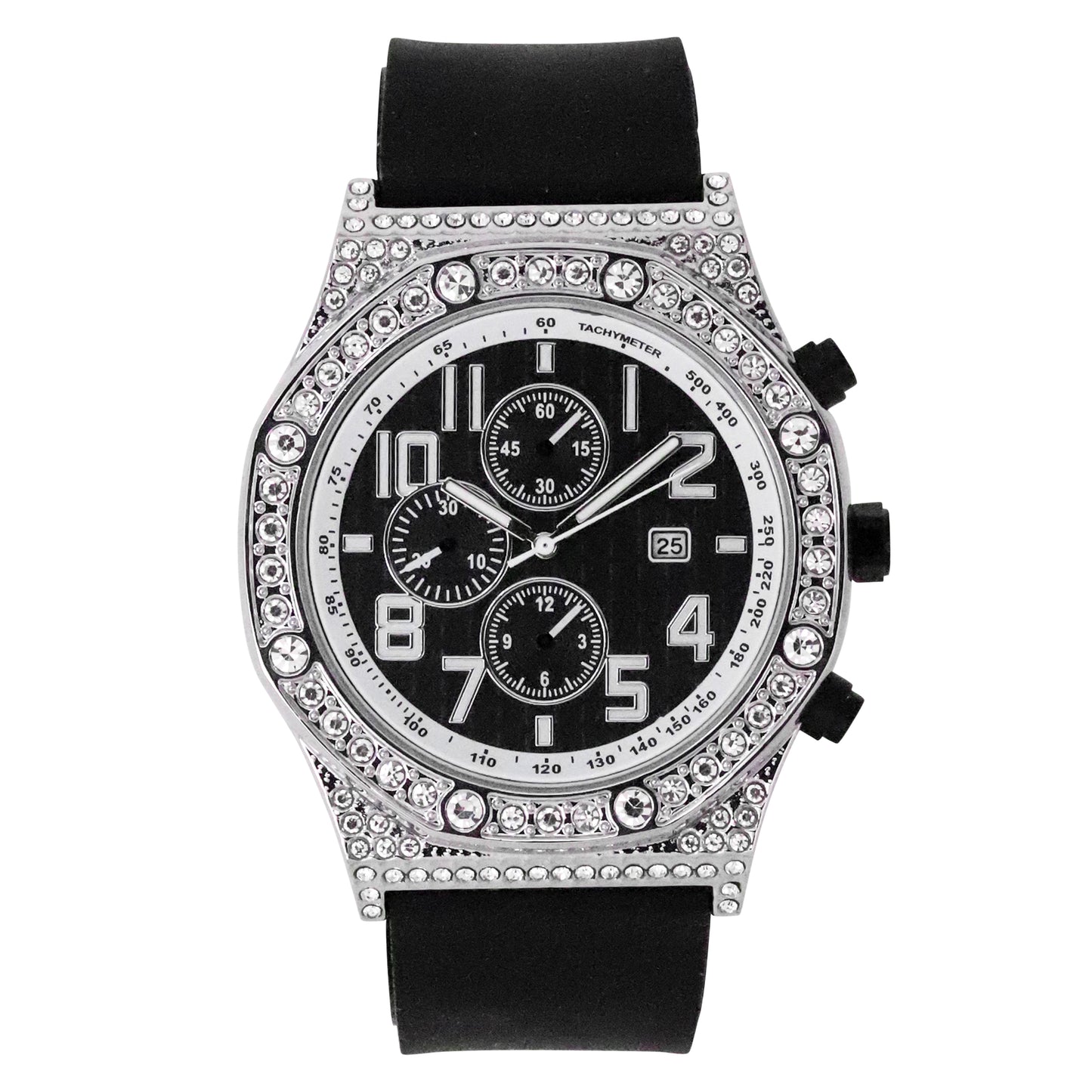 Urban 46mm Silicone Band Watch - 9632-SB