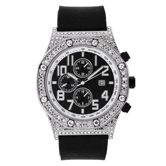 Urban 46mm Silicone Band Watch - 9632-SB