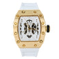Iced Out 42.5mm Tonneau Watch - 9686-SB