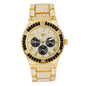 Urban Iced-Out Full Stone 44mm Metal Band Watch - 9689-MB