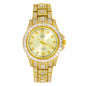Urban Iced-Out Full Stone 42mm Metal Band Watch - 9690-MB