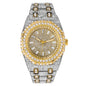 Urban Iced-Out Full Stone 43mm Metal Band Watch - 9691B-MB