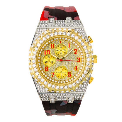Urban 43mm Silicone Band Watch - 9709A-SB