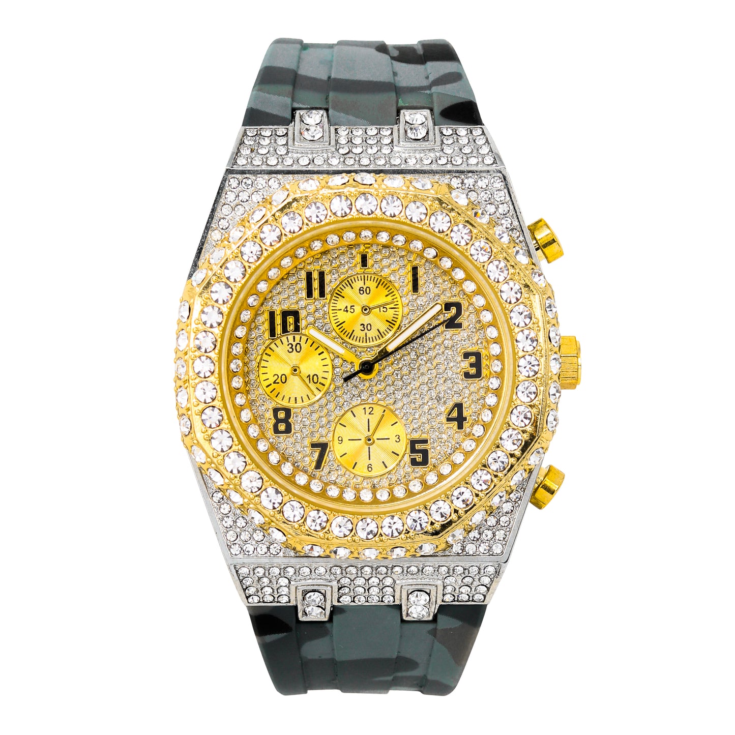Urban 43mm Silicone Band Watch - 9709A-SB