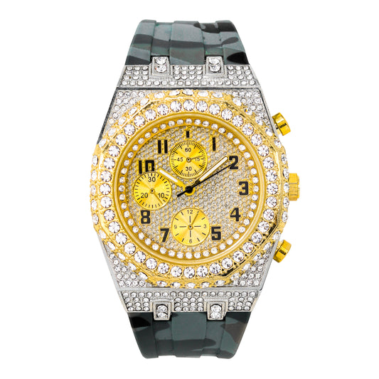 Urban 43mm Silicone Band Watch - 9709A-SB