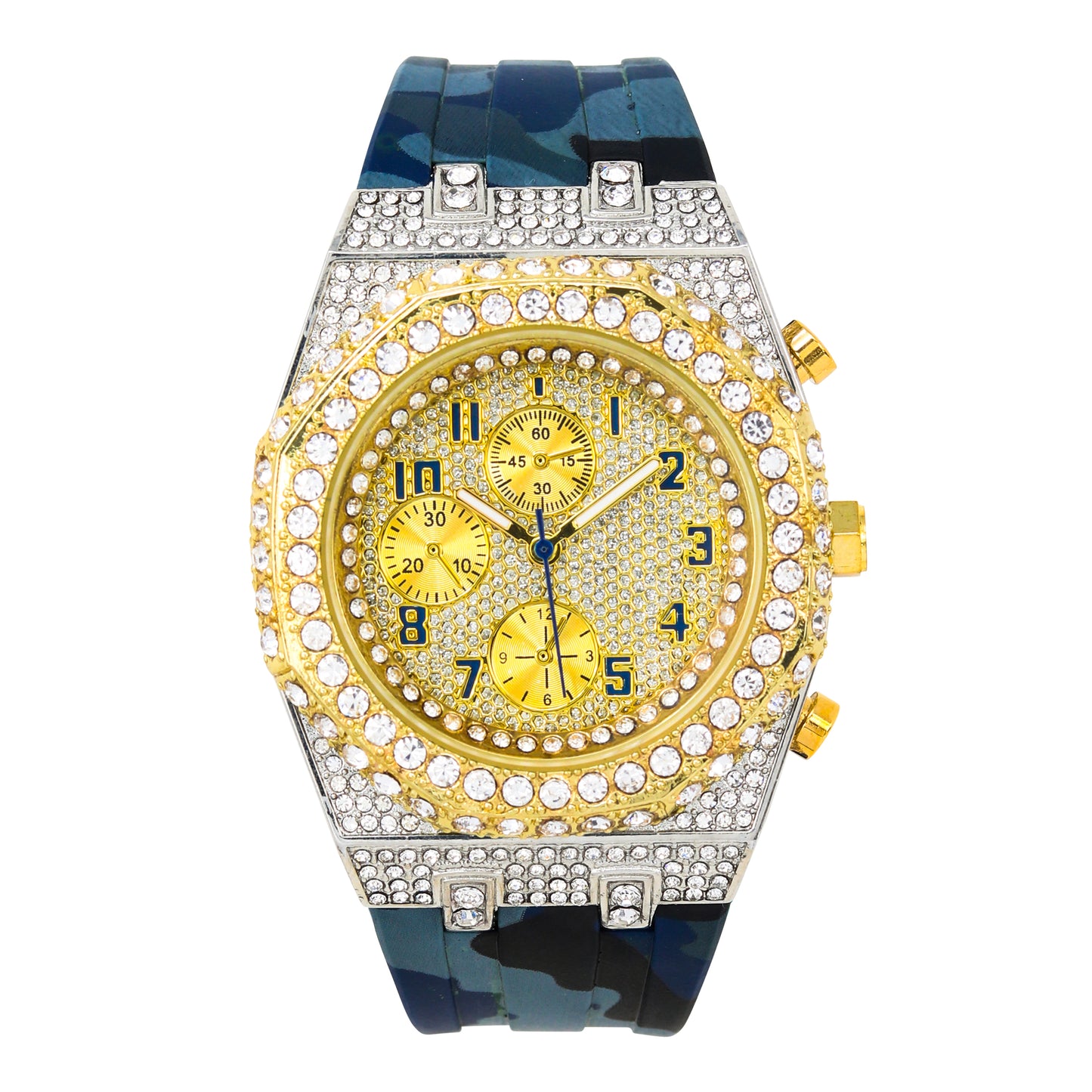 Urban 43mm Silicone Band Watch - 9709A-SB