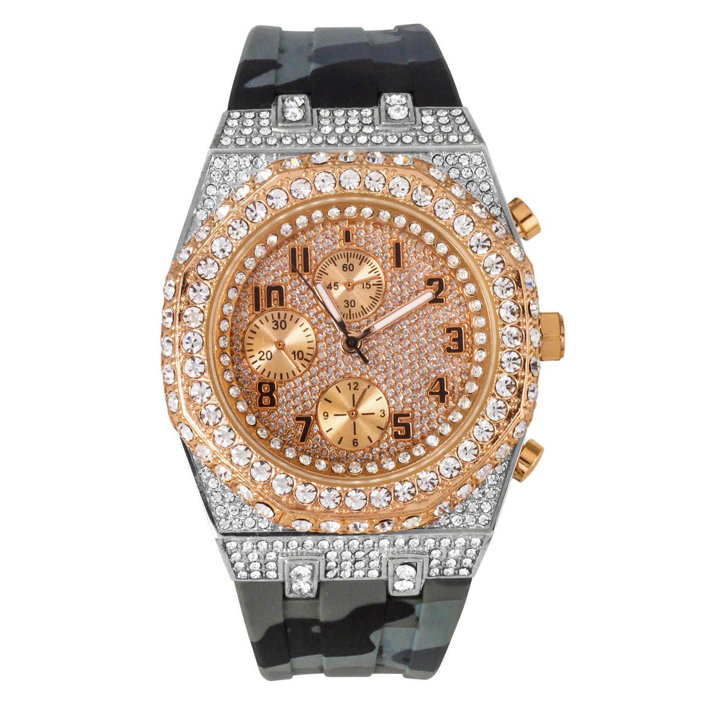 Urban 43mm Silicone Band Watch - 9709A-SB