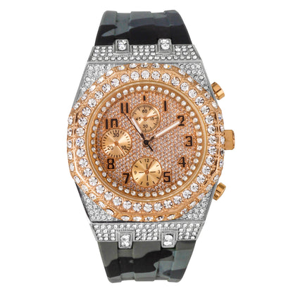 Urban 43mm Silicone Band Watch - 9709A-SB