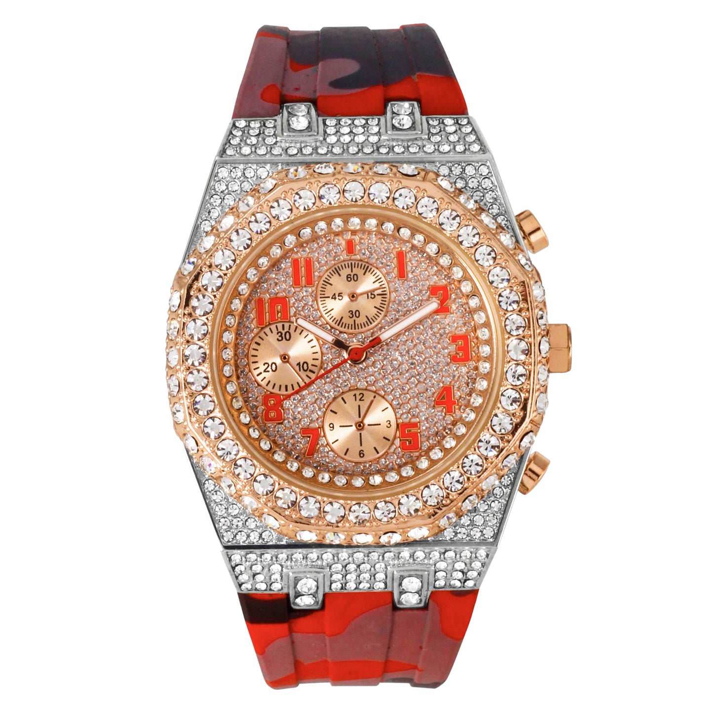 Urban 43mm Silicone Band Watch - 9709A-SB