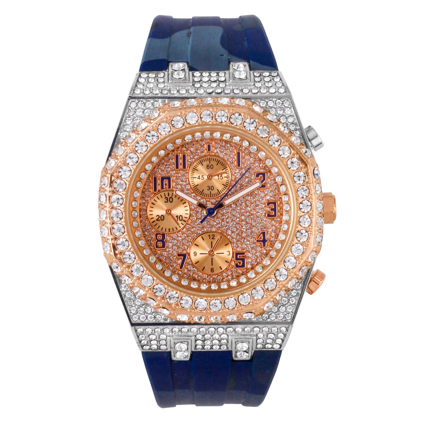 Urban 43mm Silicone Band Watch - 9709A-SB