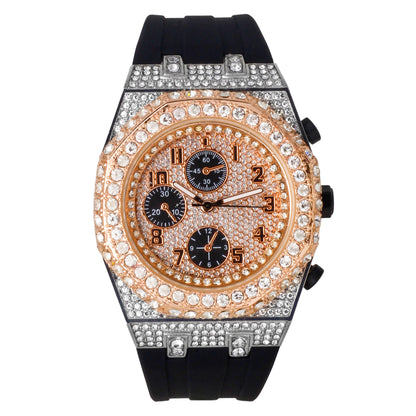 Urban 43mm Silicone Band Watch - 9709B-SB